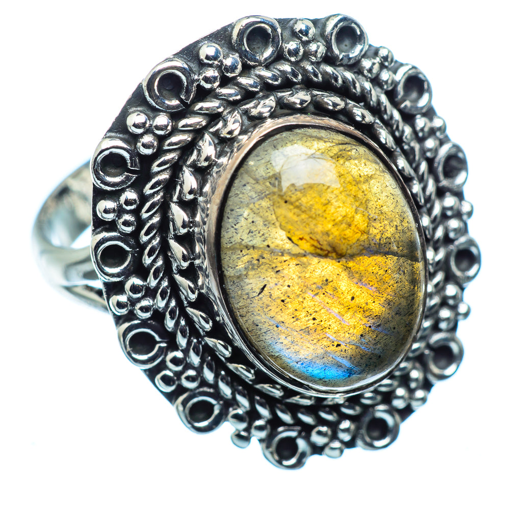 Labradorite Rings handcrafted by Anasilvercos - RING982765