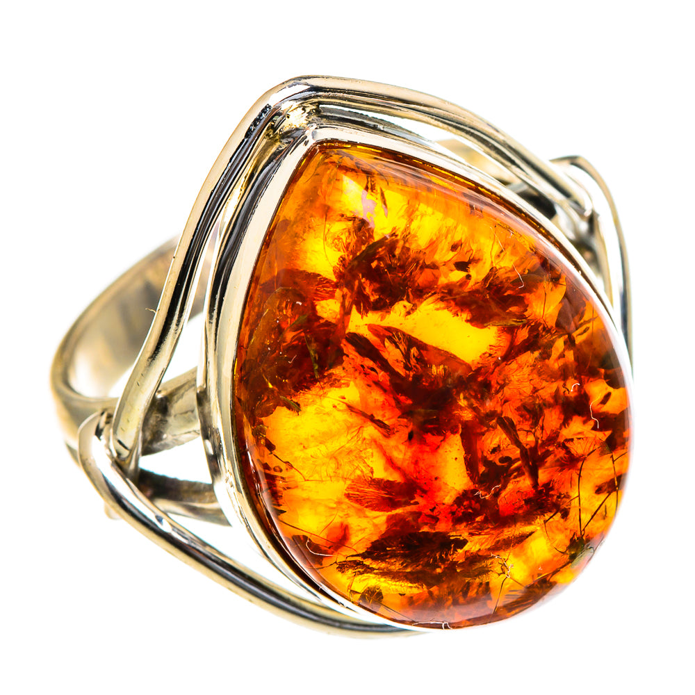 Baltic Amber Rings handcrafted by Anasilvercos - RING98292