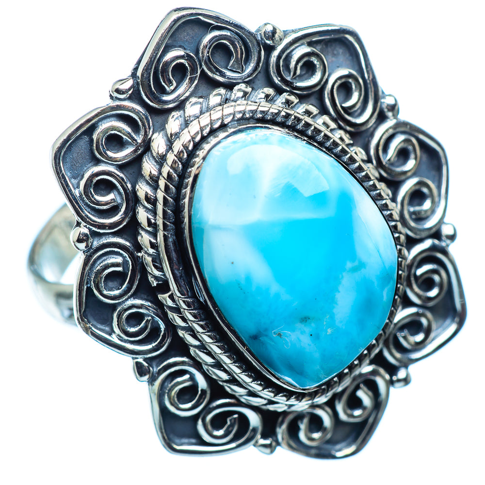 Larimar Rings handcrafted by Anasilvercos - RING982967