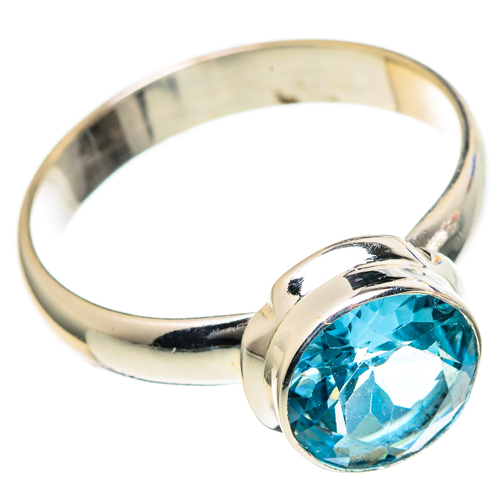 Blue Topaz Rings handcrafted by Anasilvercos - RING98301 - Photo 2