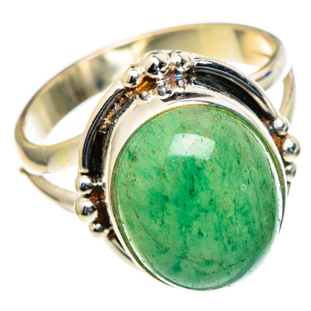 Green Aventurine Rings handcrafted by Anasilvercos - RING98305