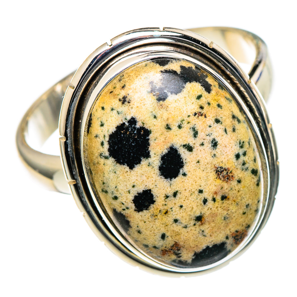 Dalmatian Jasper Rings handcrafted by Anasilvercos - RING98308 - Photo 2