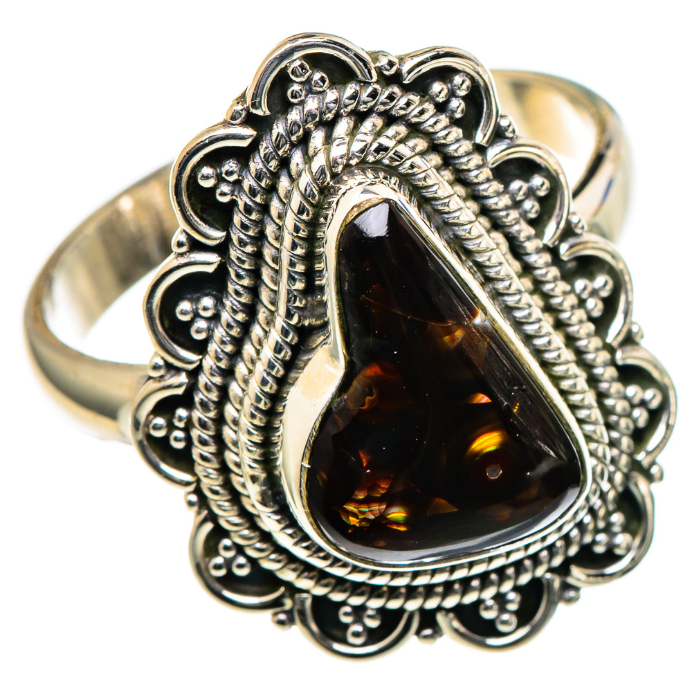 Mexican Fire Agate Rings handcrafted by Anasilvercos - RING98309