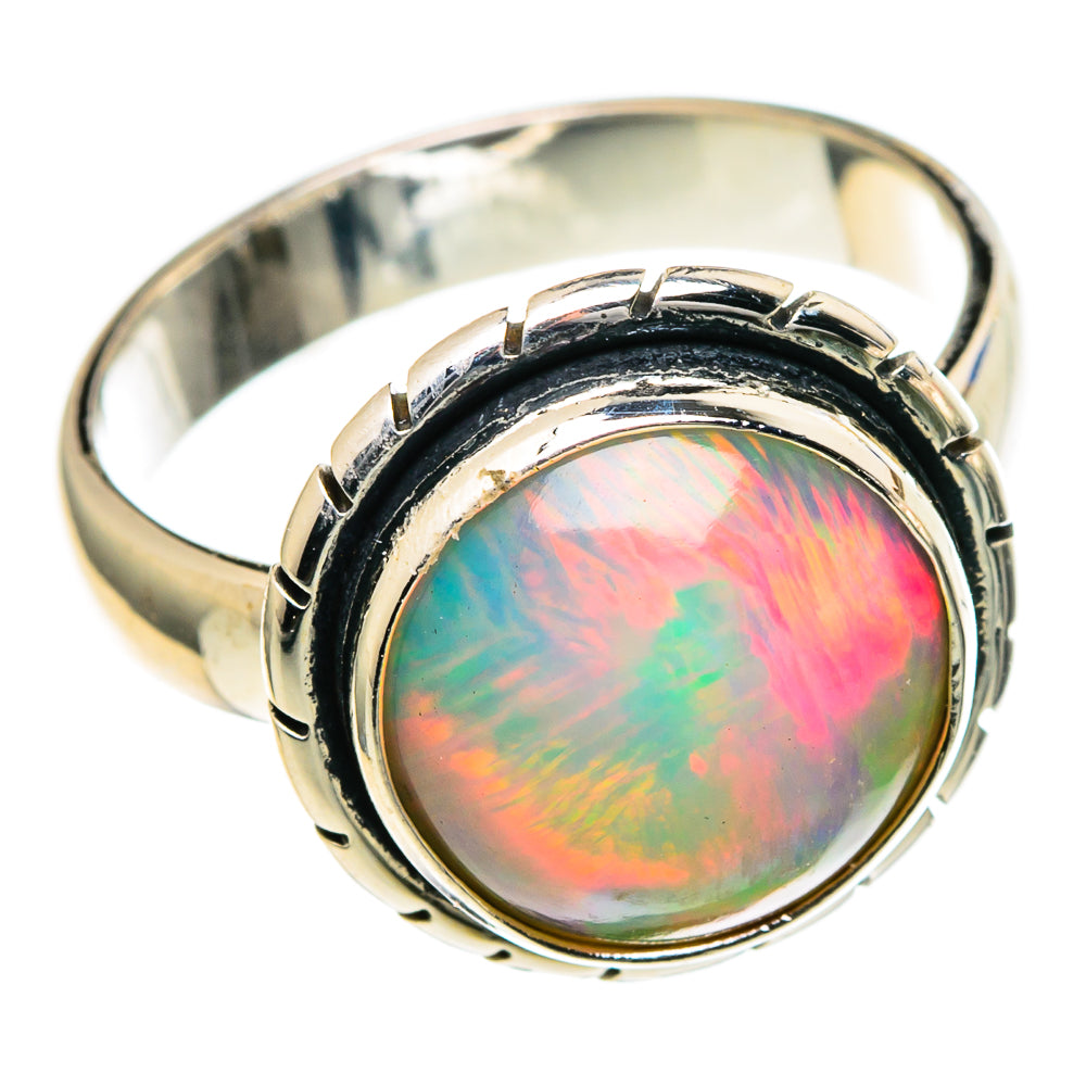 Ethiopian Opal Rings handcrafted by Anasilvercos - RING98334
