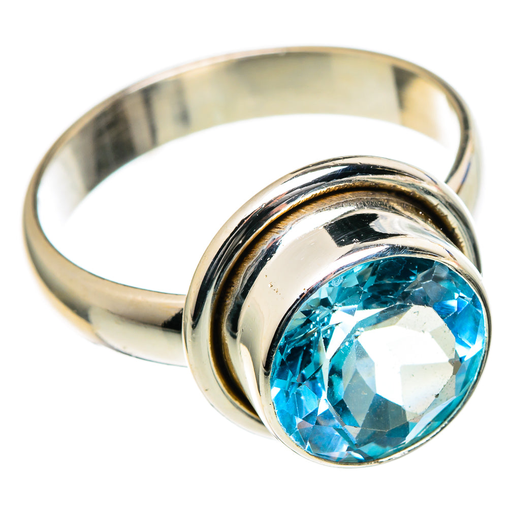 Blue Topaz Rings handcrafted by Anasilvercos - RING98339