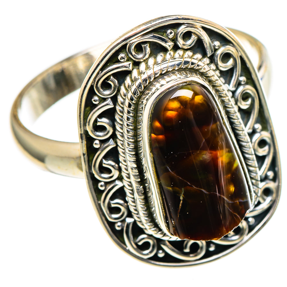Mexican Fire Agate Rings handcrafted by Anasilvercos - RING98349