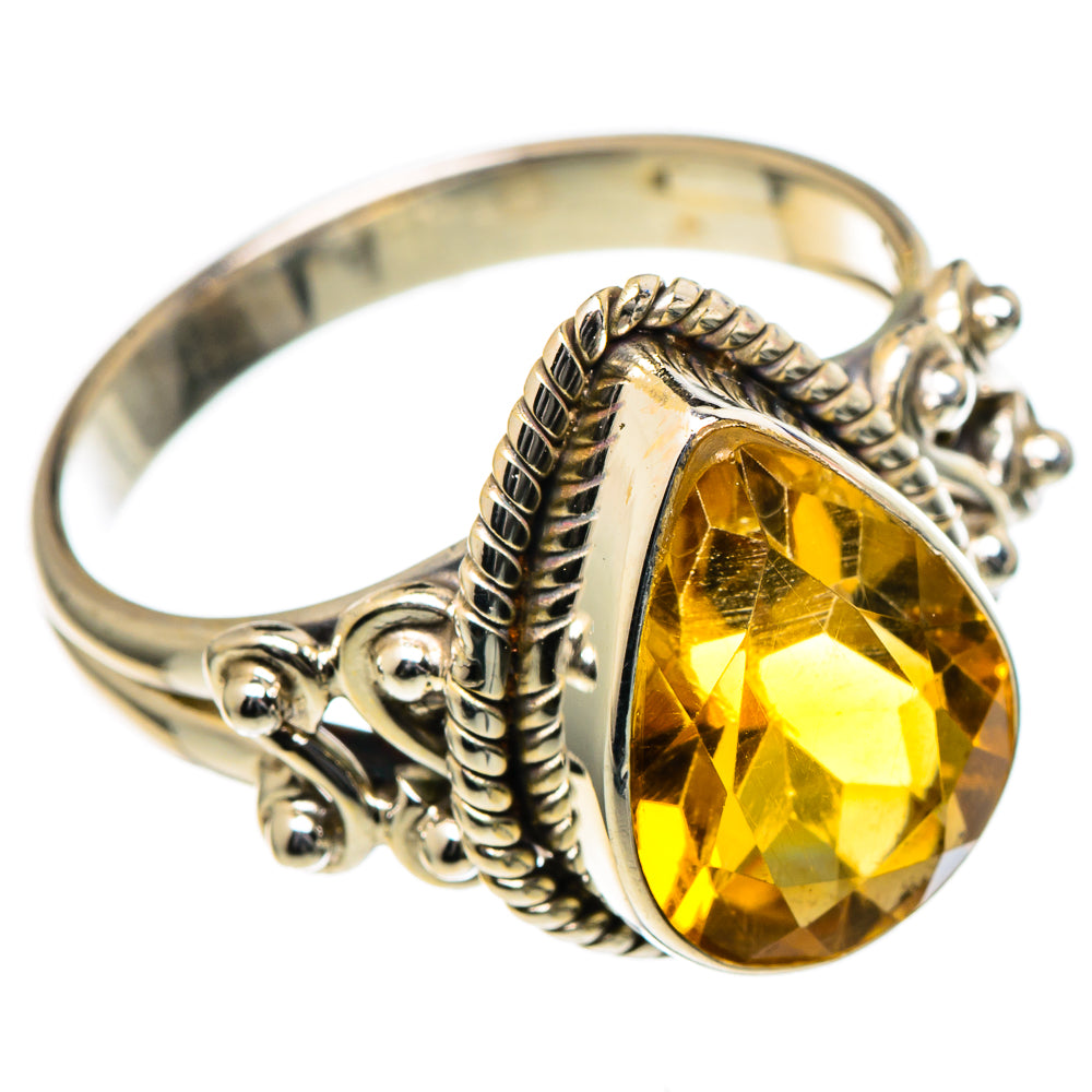 Mandarin Citrine Rings handcrafted by Anasilvercos - RING98350
