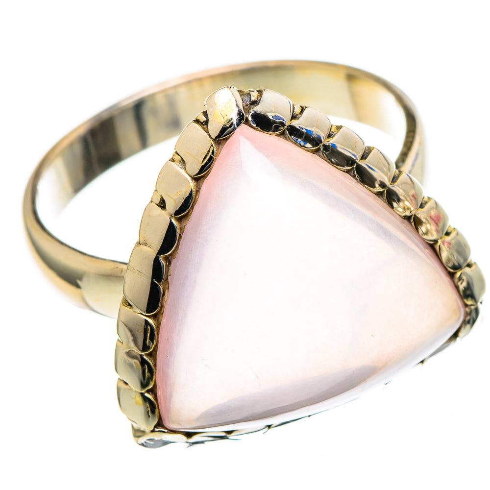 Rose Quartz Rings handcrafted by Anasilvercos - RING98354