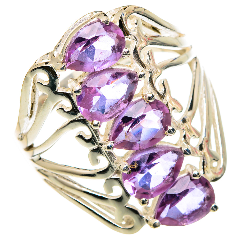 Color Change Alexandrite (lab.) Rings handcrafted by Anasilvercos - RING98365