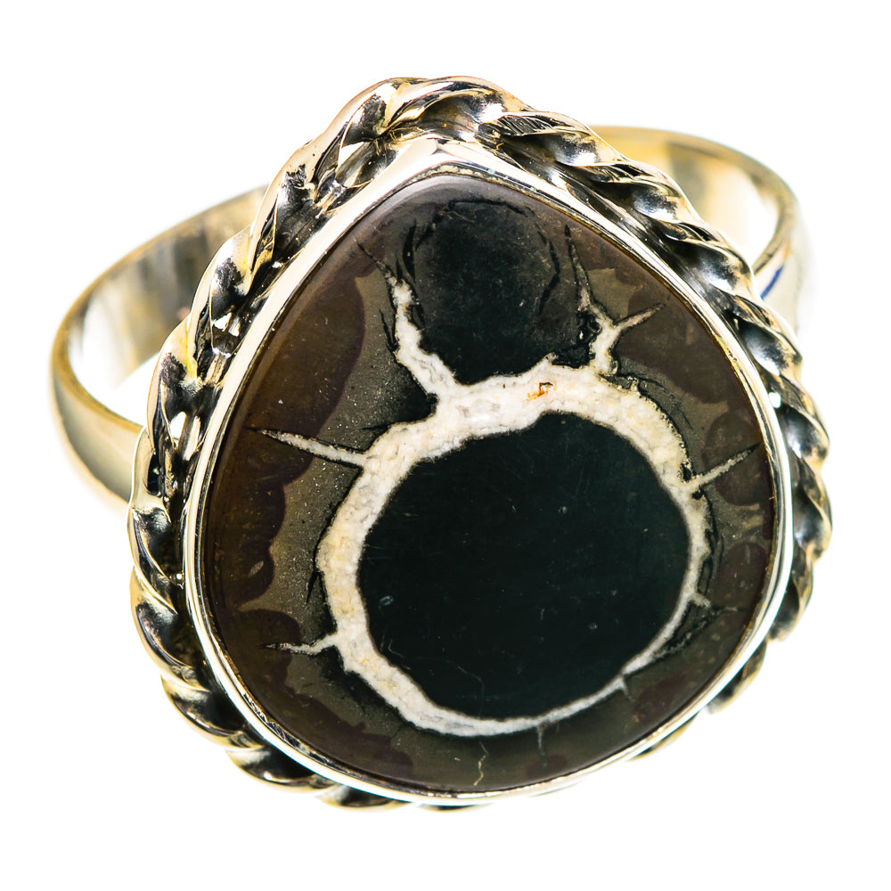 Septarian Geode Rings handcrafted by Anasilvercos - RING98368