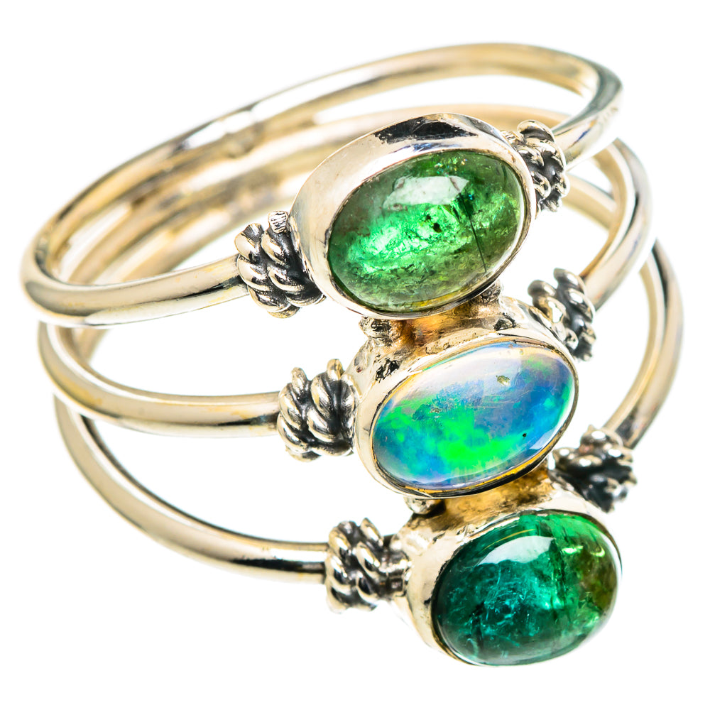 Ethiopian Opal Rings handcrafted by Anasilvercos - RING98373