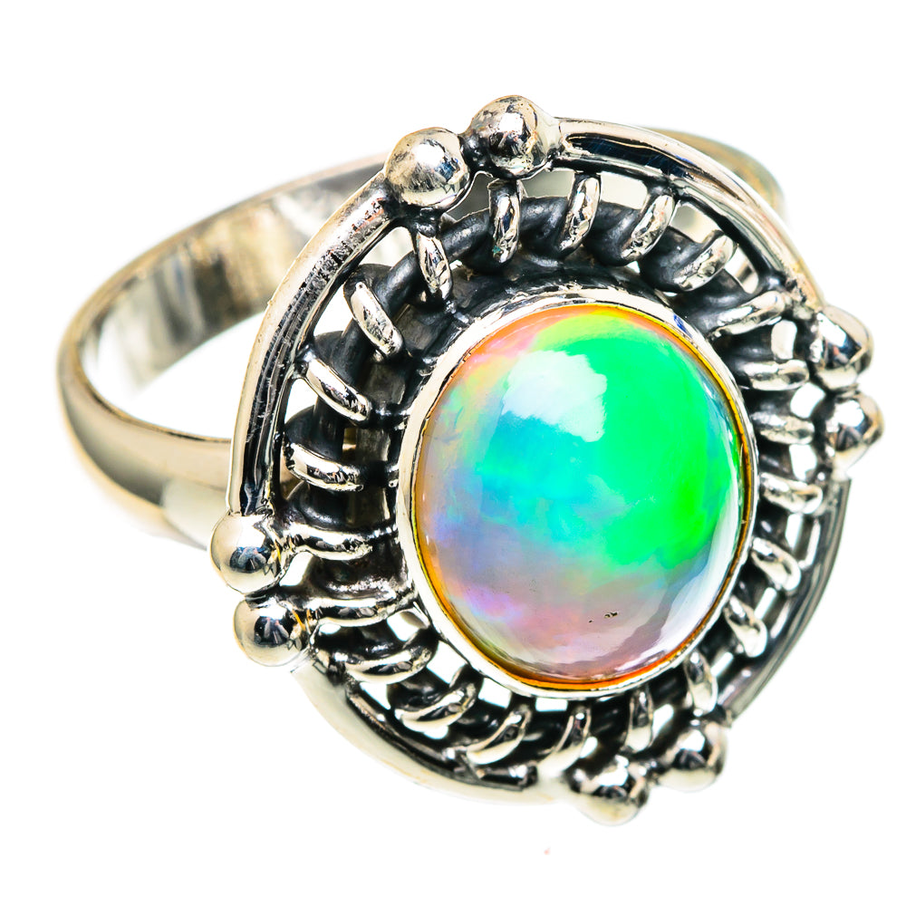 Ethiopian Opal Rings handcrafted by Anasilvercos - RING98376
