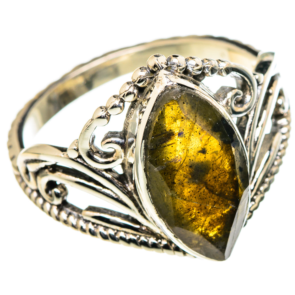 Labradorite Rings handcrafted by Anasilvercos - RING98379