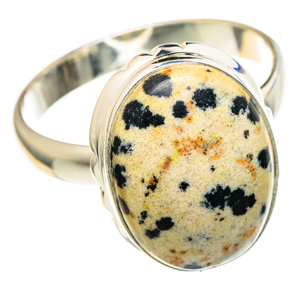 Dalmatian Jasper Rings handcrafted by Anasilvercos - RING98389 - Photo 2