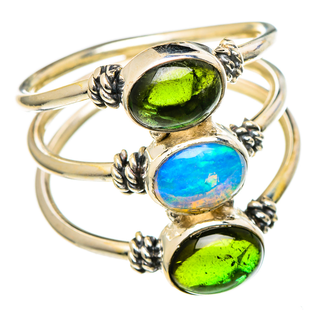 Ethiopian Opal Rings handcrafted by Anasilvercos - RING98412