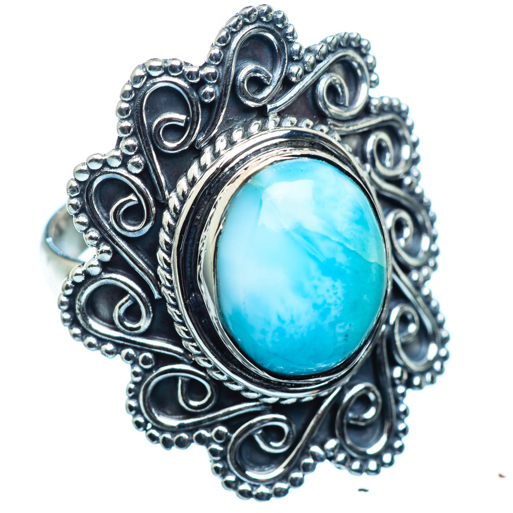 Larimar Rings handcrafted by Anasilvercos - RING984170