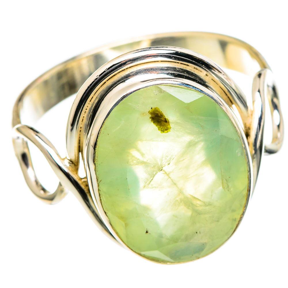 Prehnite Rings handcrafted by Anasilvercos - RING98424