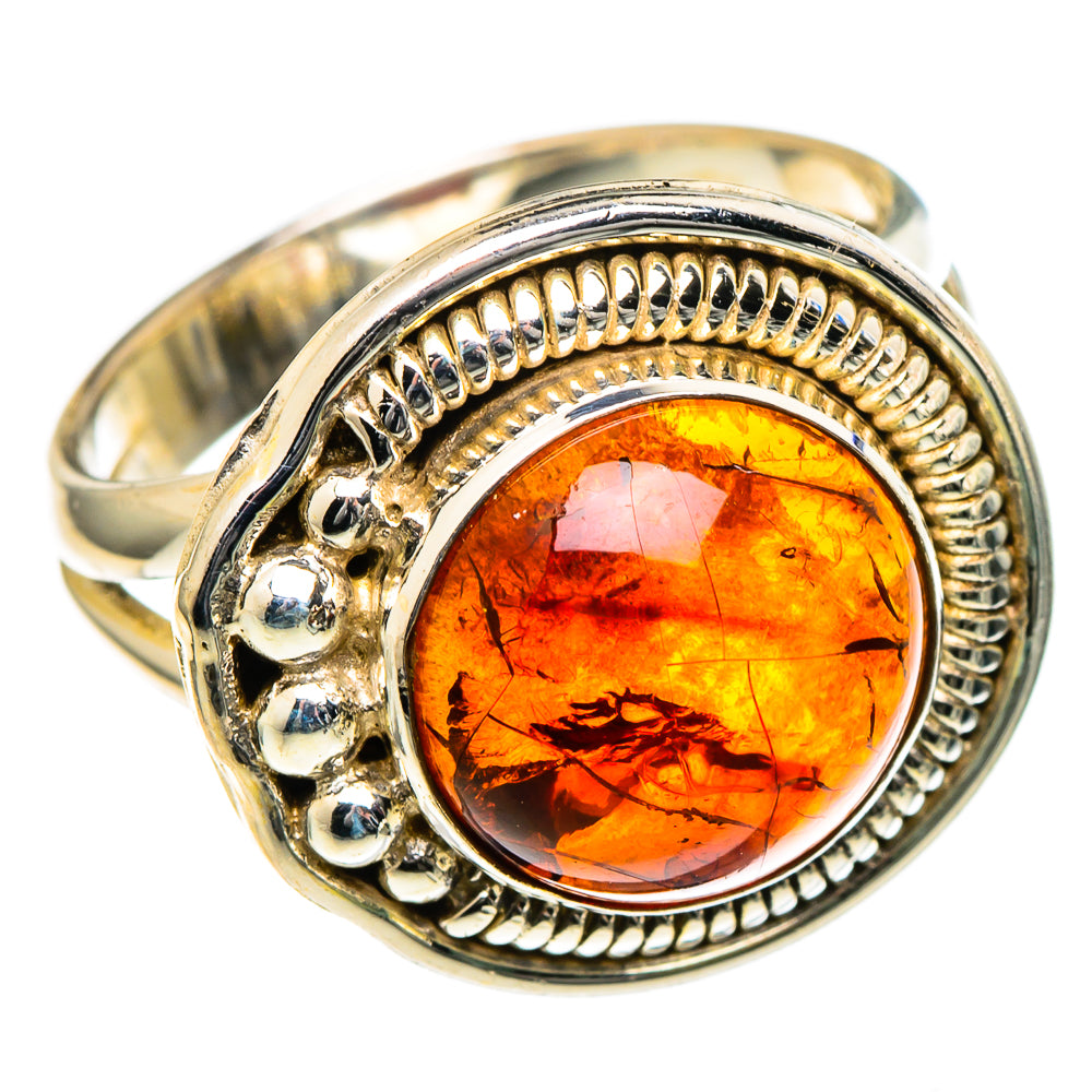 Baltic Amber Rings handcrafted by Anasilvercos - RING98428