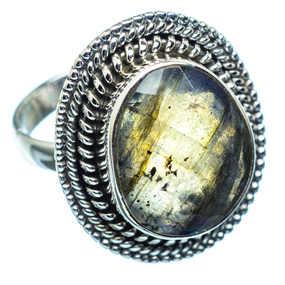 Labradorite Rings handcrafted by Anasilvercos - RING984306