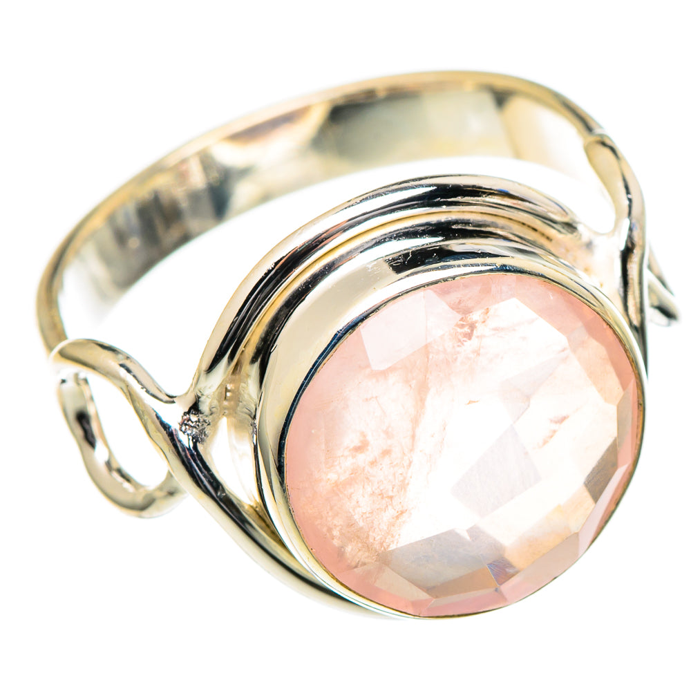 Rose Quartz Rings handcrafted by Anasilvercos - RING98431