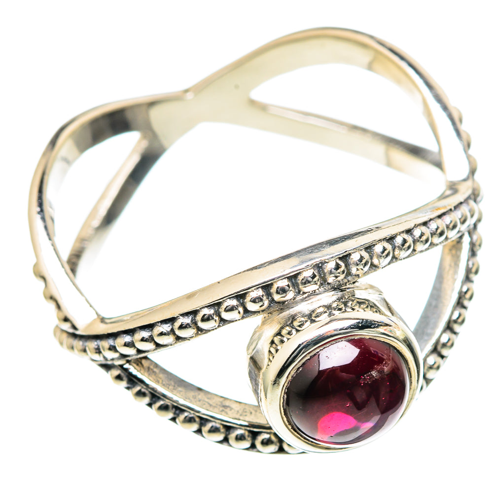 Garnet Rings handcrafted by Anasilvercos - RING98433