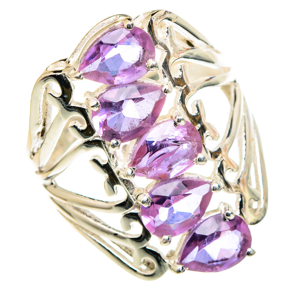 Color Change Alexandrite (lab.) Rings handcrafted by Anasilvercos - RING98435