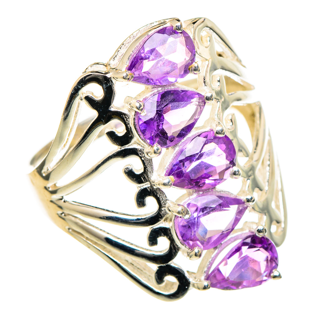 Color Change Alexandrite (lab.) Rings handcrafted by Anasilvercos - RING98438