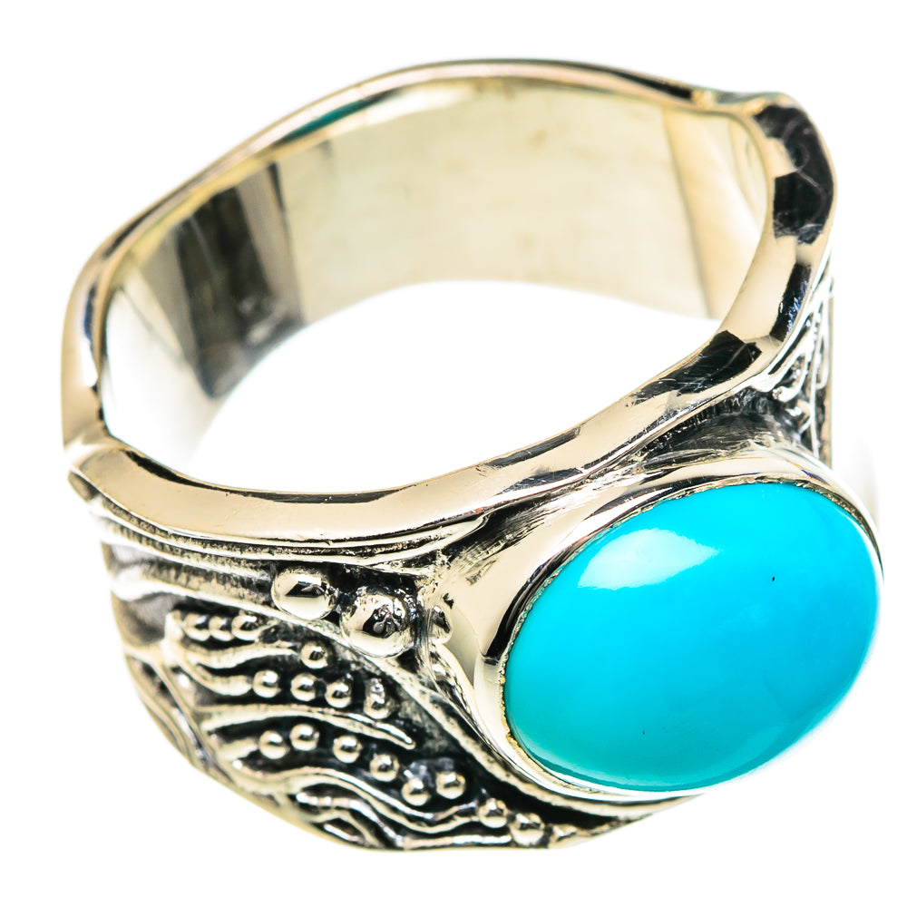 Sleeping Beauty Turquoise Rings handcrafted by Anasilvercos - RING98451