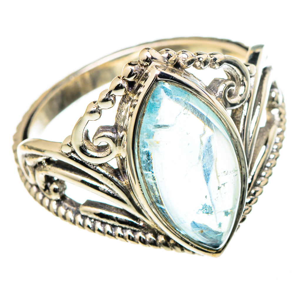 Aquamarine Rings handcrafted by Anasilvercos - RING98455