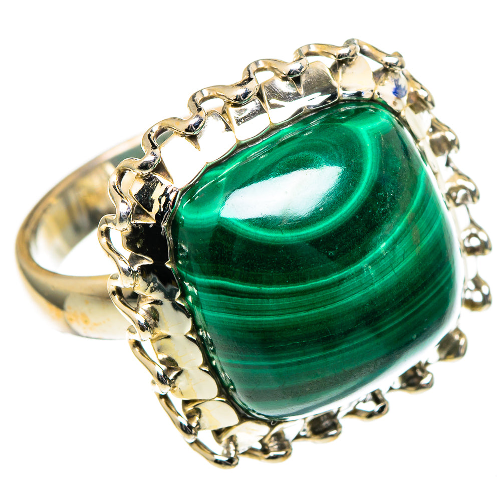Malachite Rings handcrafted by Anasilvercos - RING98458