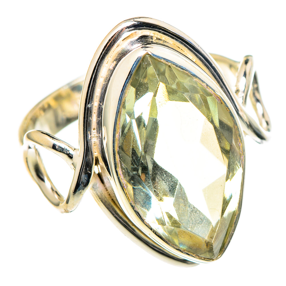 Green Amethyst Rings handcrafted by Anasilvercos - RING98459