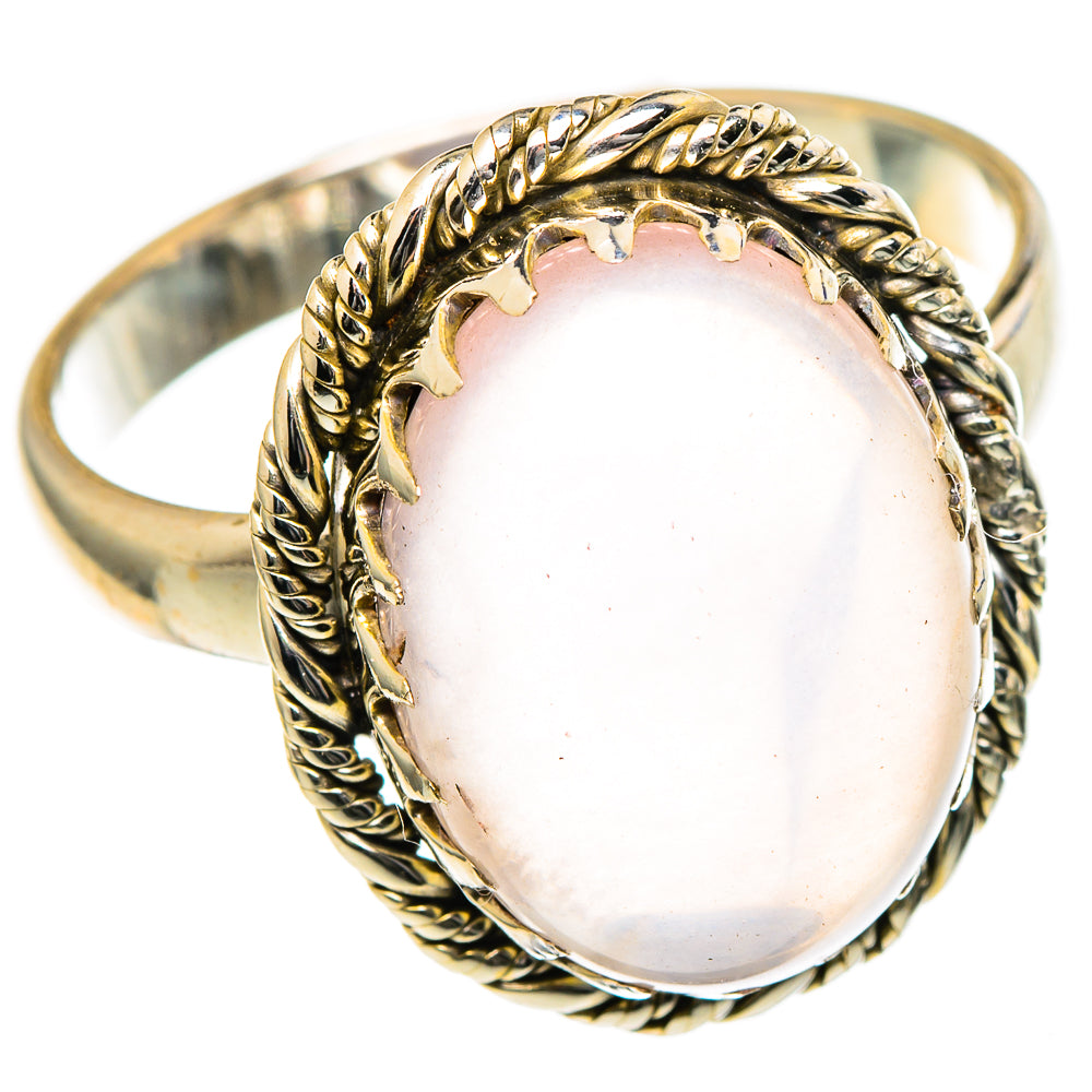 Rose Quartz Rings handcrafted by Anasilvercos - RING98463