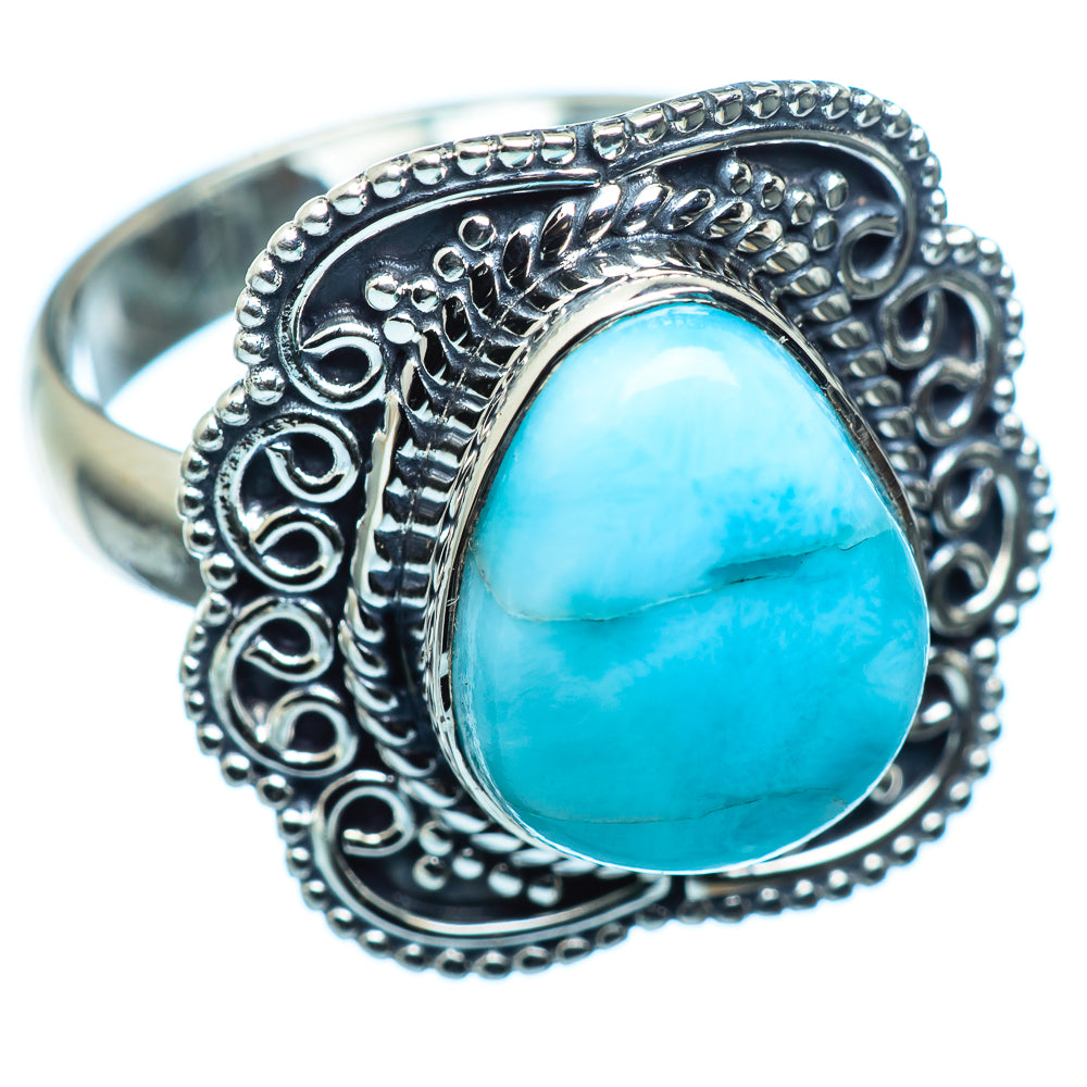 Larimar Rings handcrafted by Anasilvercos - RING984777