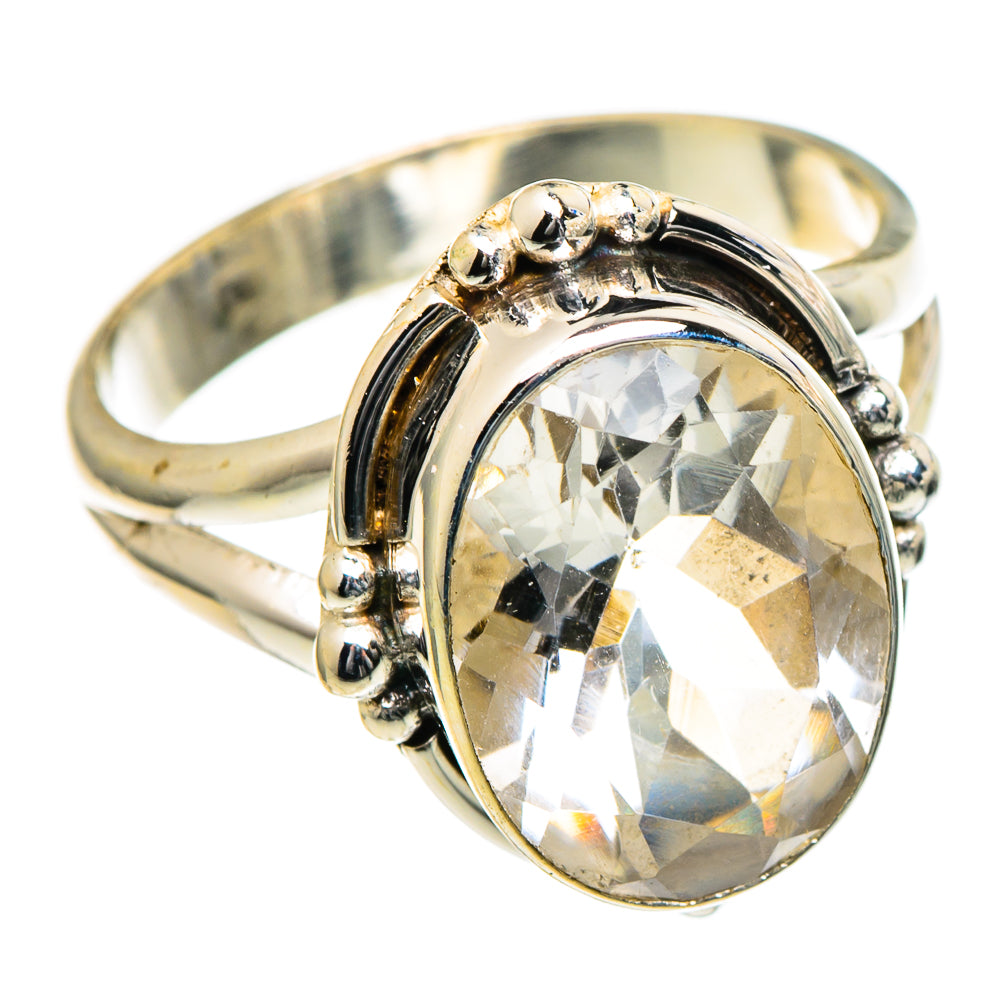 White Quartz Rings handcrafted by Anasilvercos - RING98478