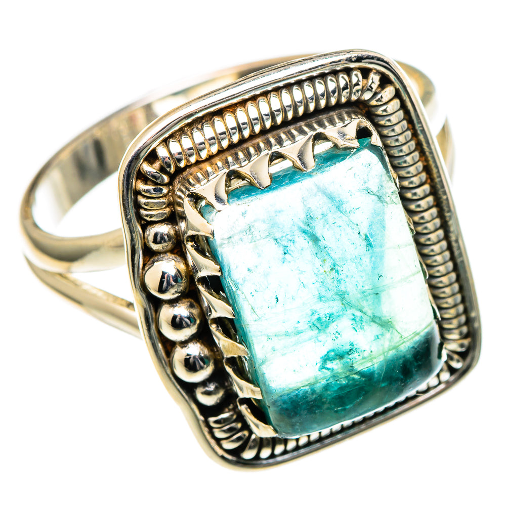 Blue Fluorite Rings handcrafted by Anasilvercos - RING98484