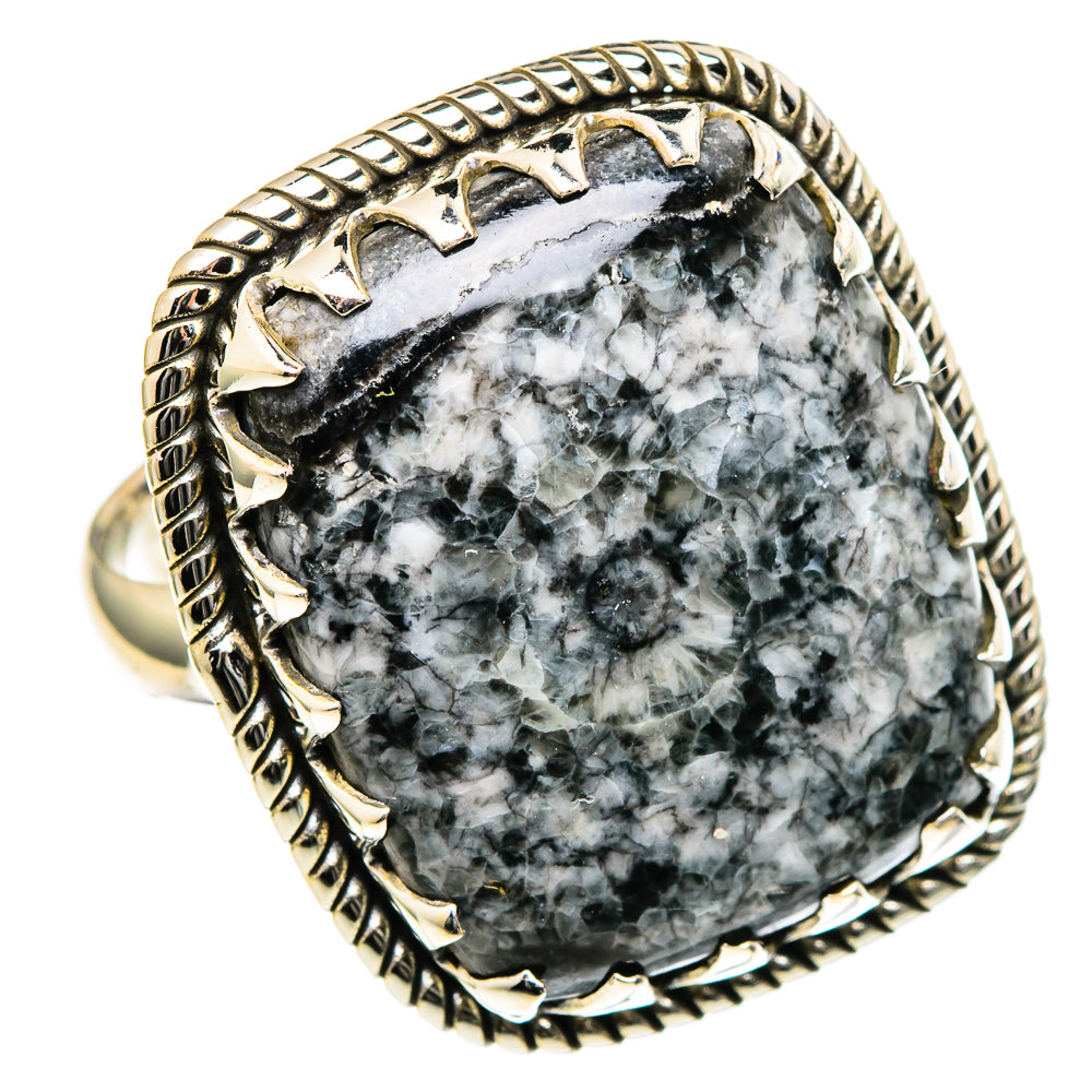 Moroccan Goniatite Fossil Rings handcrafted by Anasilvercos - RING98510 - Photo 2