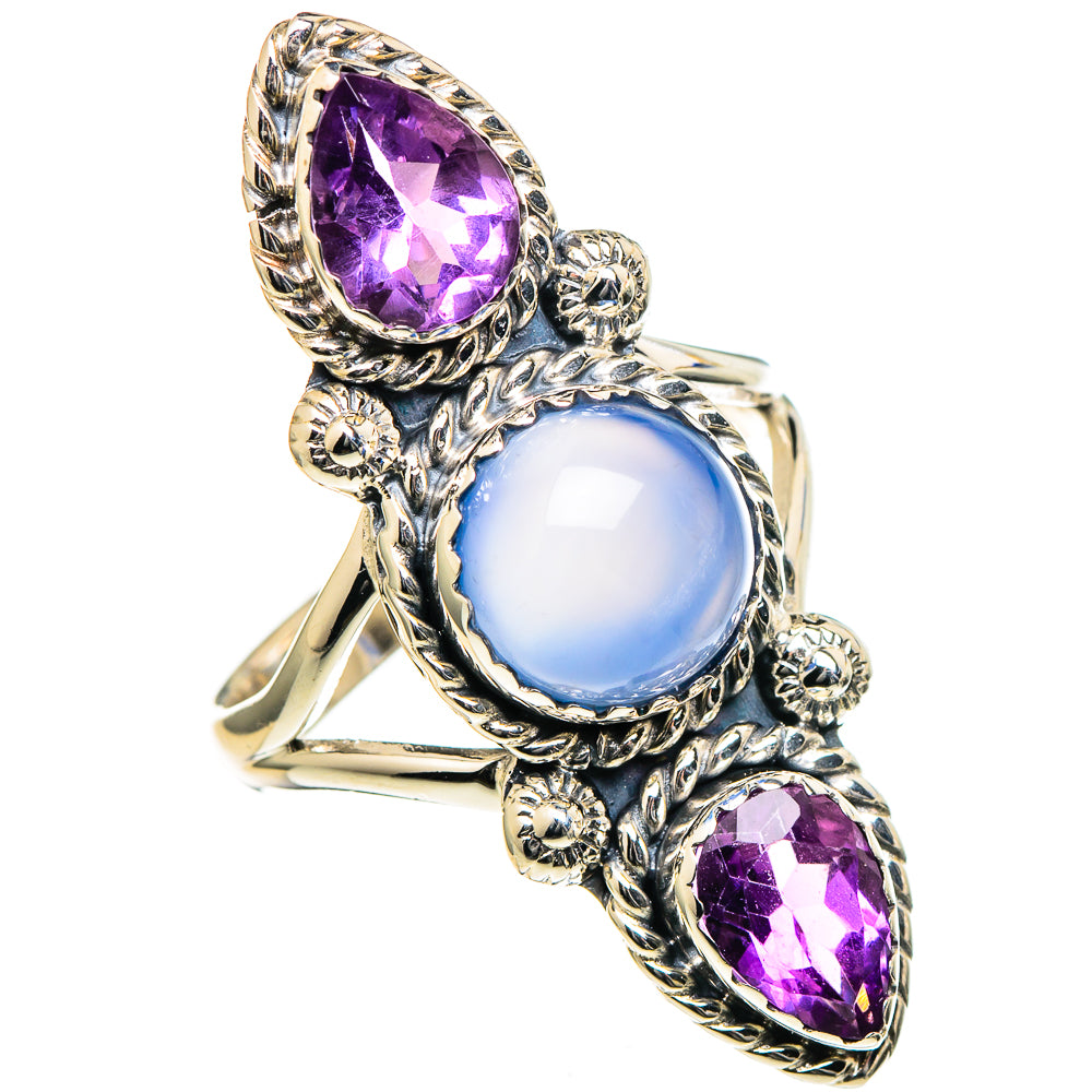 Chalcedony Rings handcrafted by Anasilvercos - RING98517