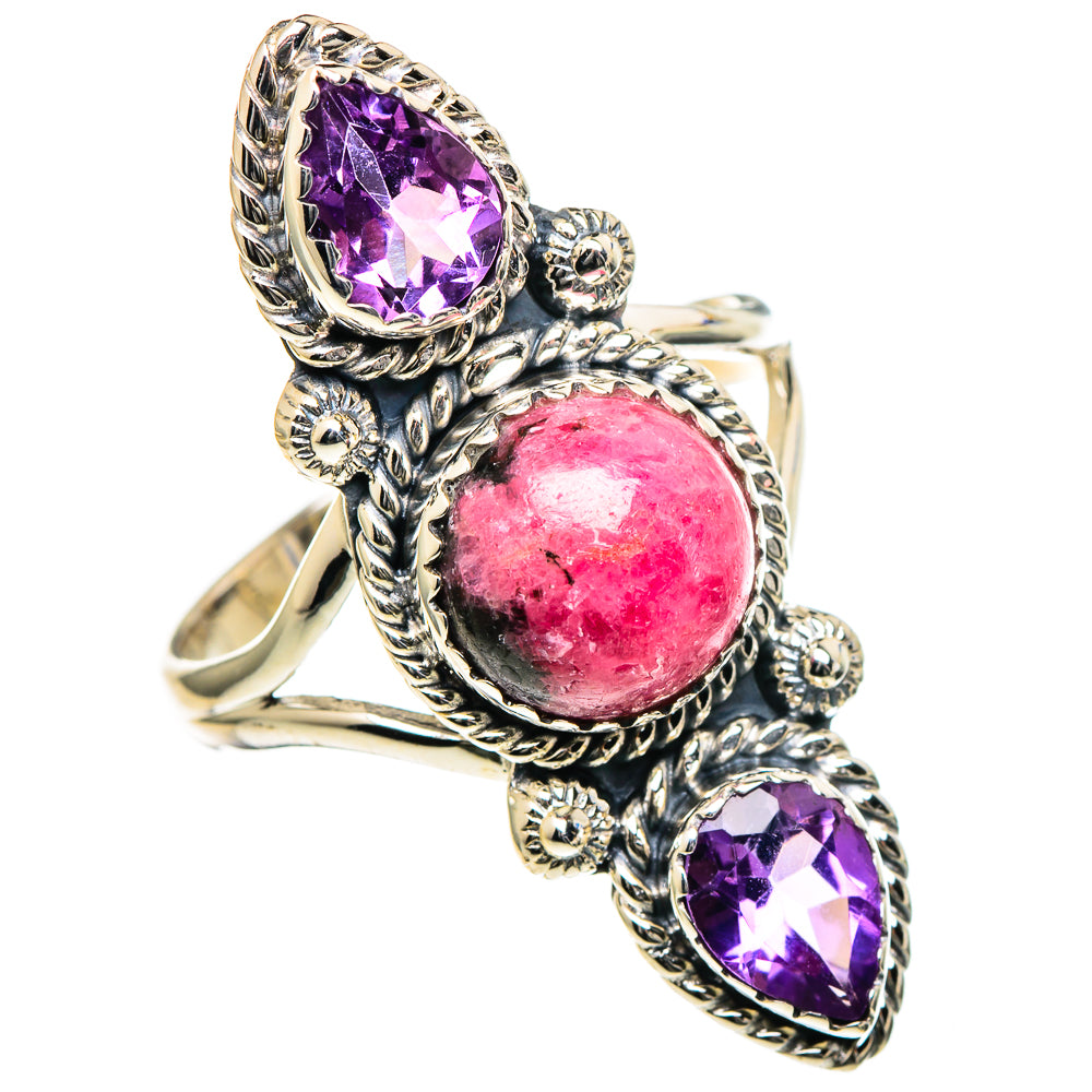 Rhodonite Rings handcrafted by Anasilvercos - RING98519