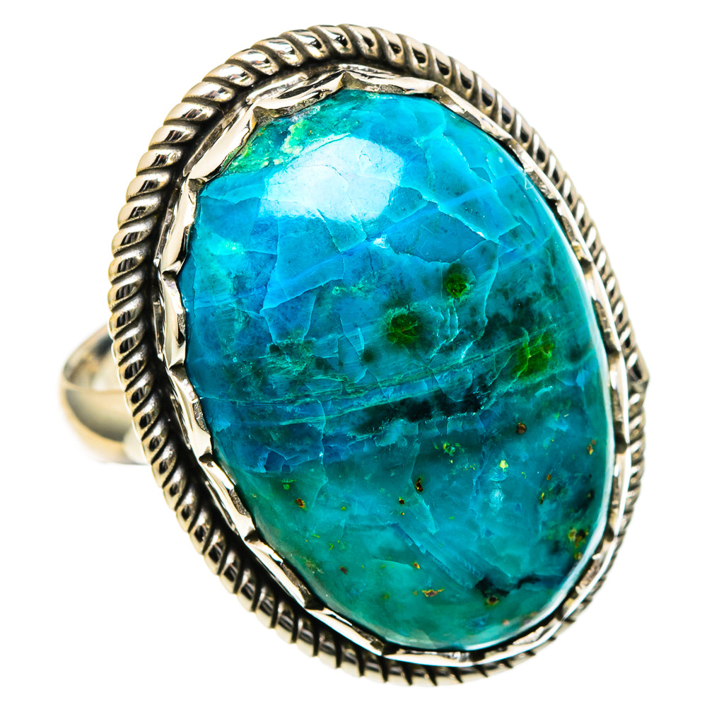 Chrysocolla Rings handcrafted by Anasilvercos - RING98526