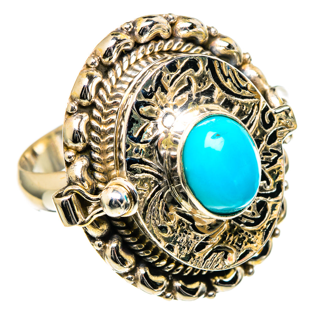 Sleeping Beauty Turquoise Rings handcrafted by Anasilvercos - RING98527
