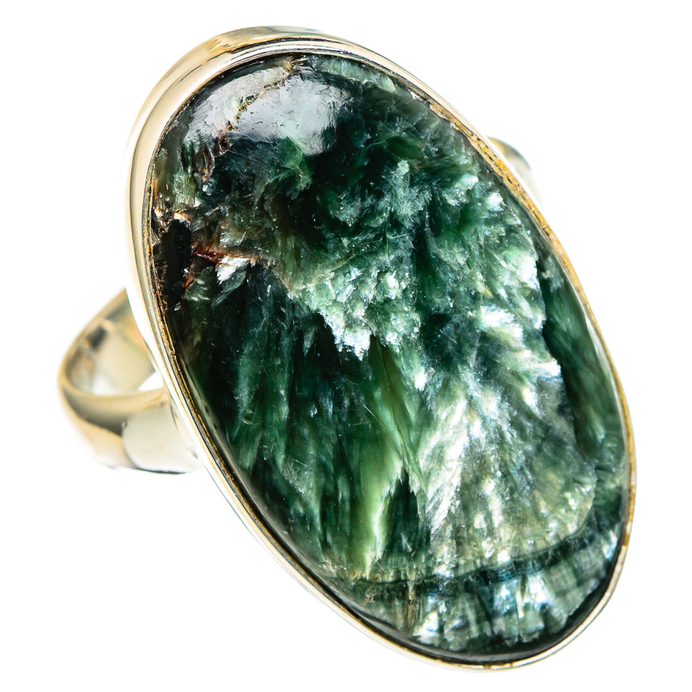 Seraphinite Rings handcrafted by Anasilvercos - RING98532