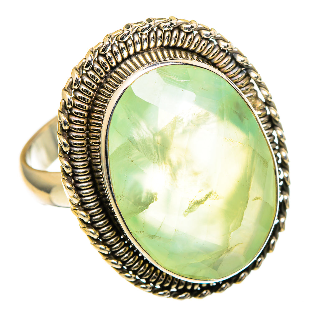 Prehnite Rings handcrafted by Anasilvercos - RING98533