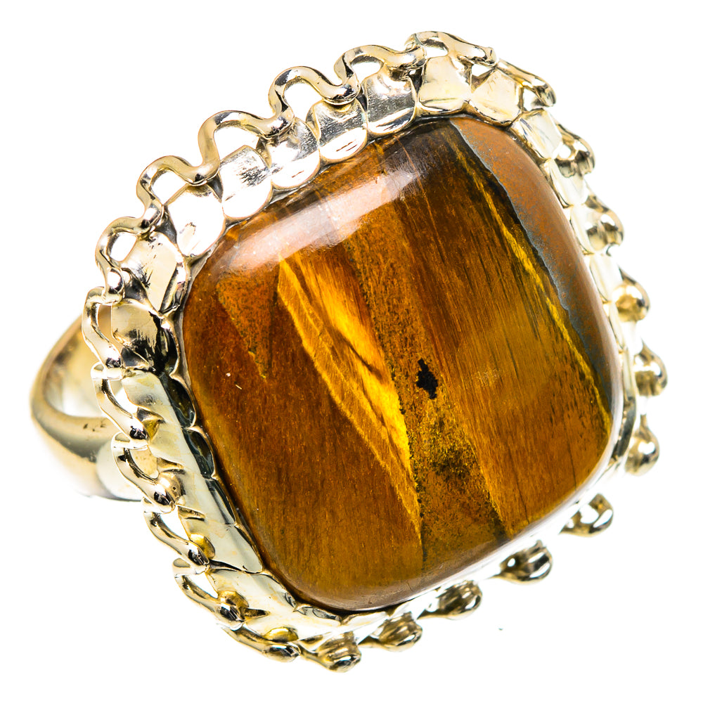 Tiger Eye Rings handcrafted by Anasilvercos - RING98537