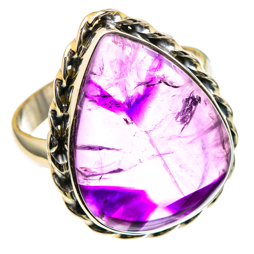 Chevron Amethyst Rings handcrafted by Anasilvercos - RING98550