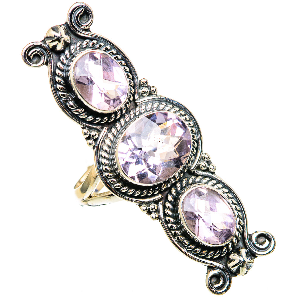 Kunzite Rings handcrafted by Anasilvercos - RING98551