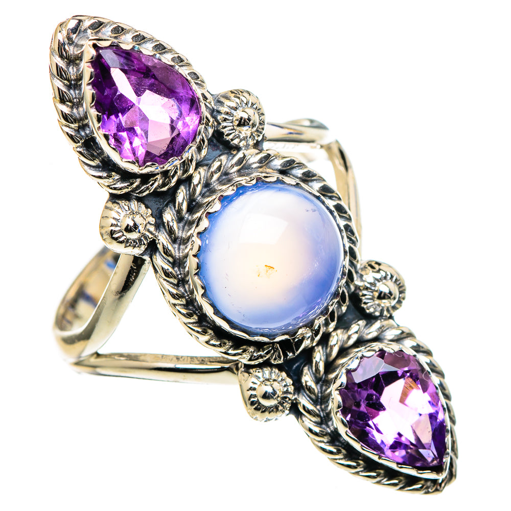Chalcedony Rings handcrafted by Anasilvercos - RING98561