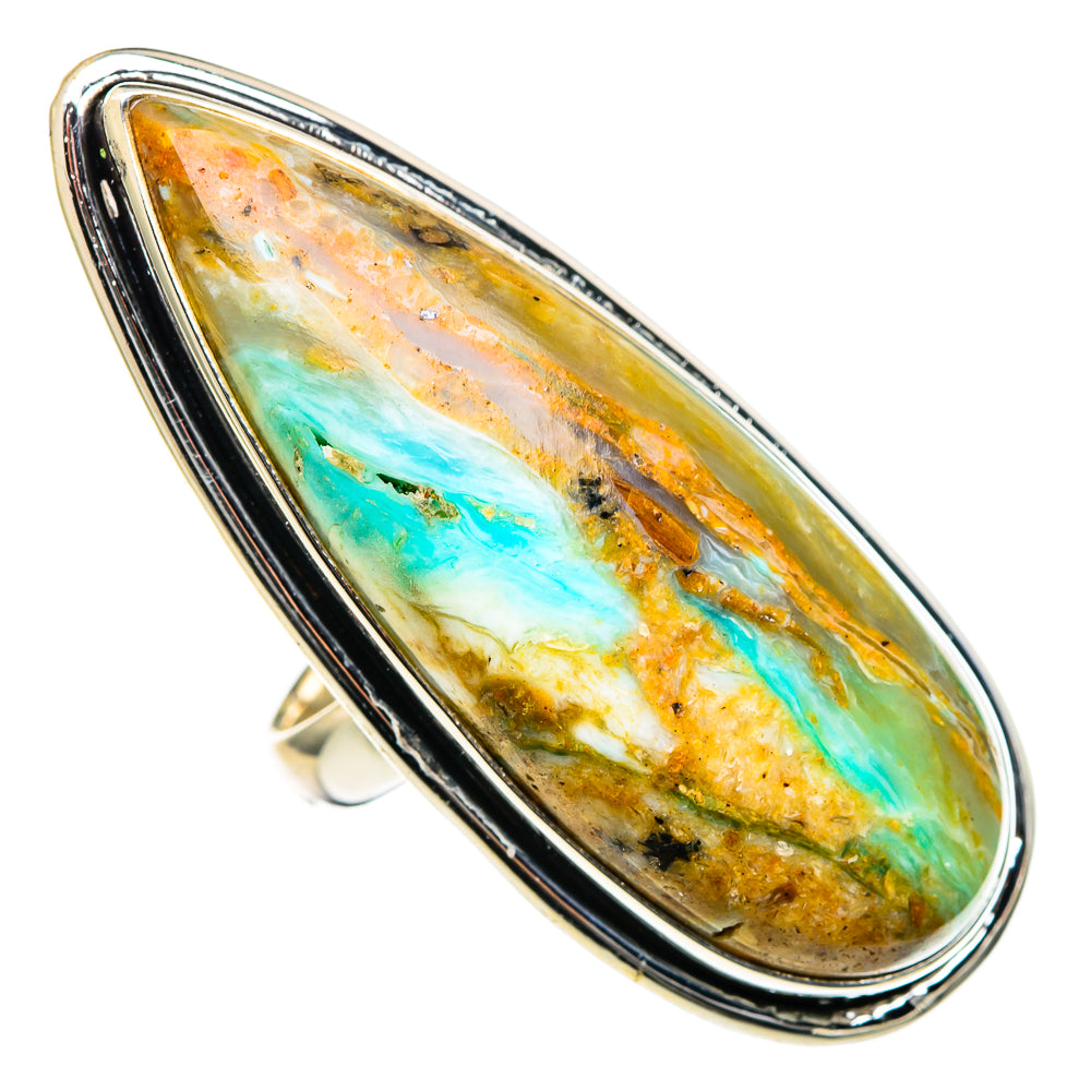 Peruvian Opal Rings handcrafted by Anasilvercos - RING98569