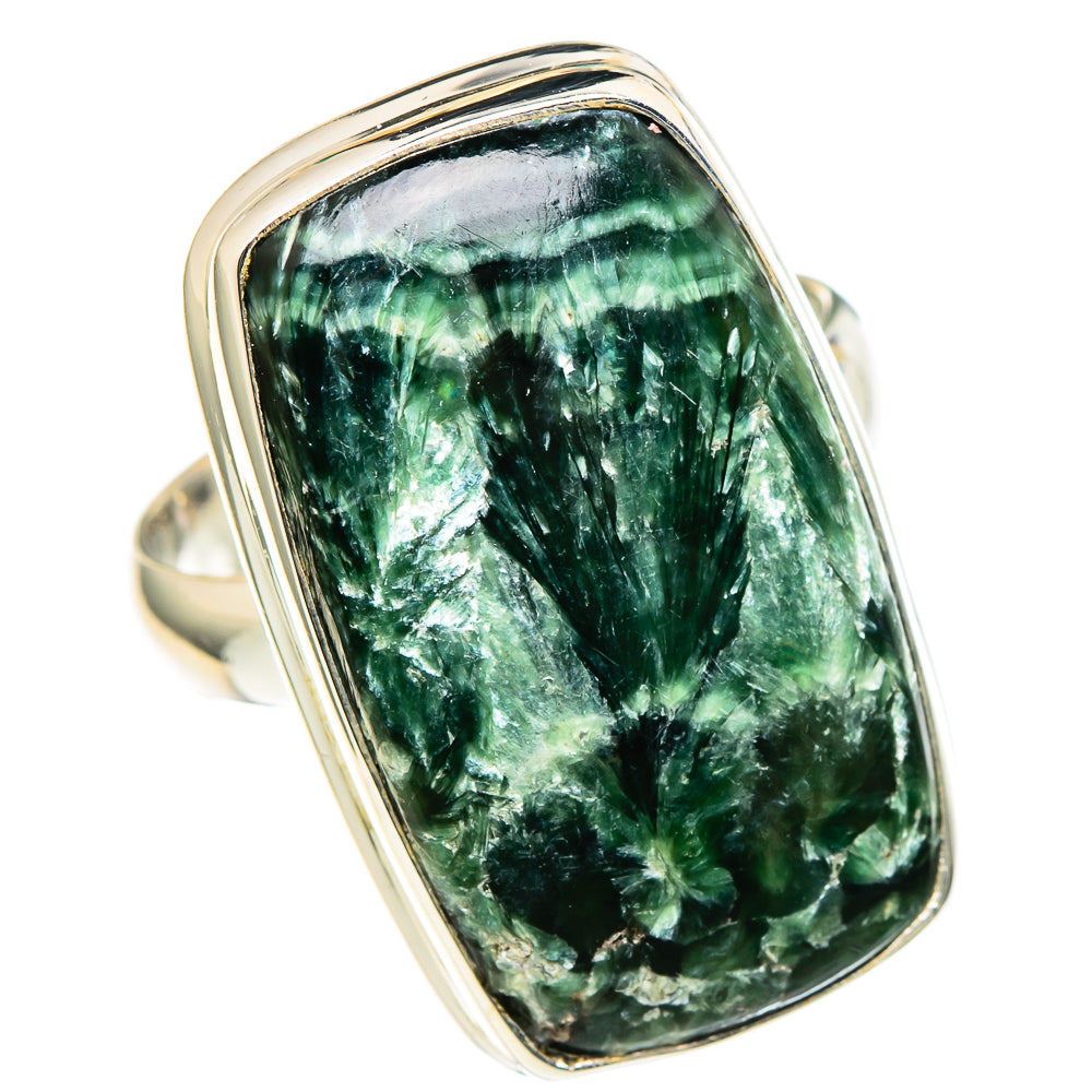 Seraphinite Rings handcrafted by Anasilvercos - RING98576 - Photo 2