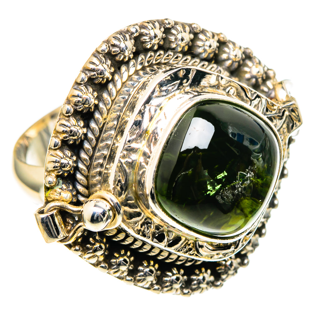 Green Tourmaline Rings handcrafted by Anasilvercos - RING98579