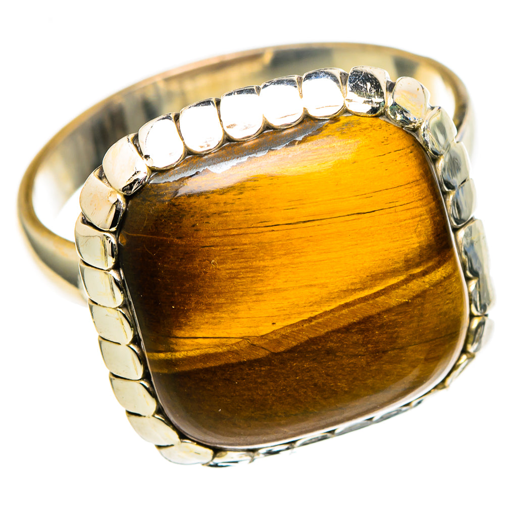 Tiger Eye Rings handcrafted by Anasilvercos - RING98582 - Photo 2